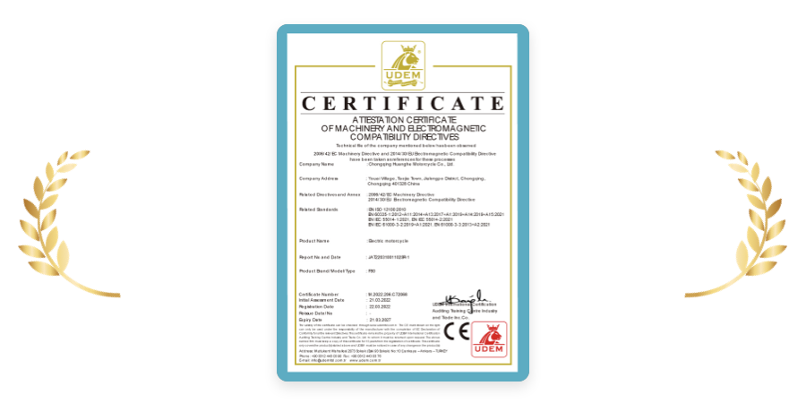 voltdrip motocross electrique adulte OEM certificate