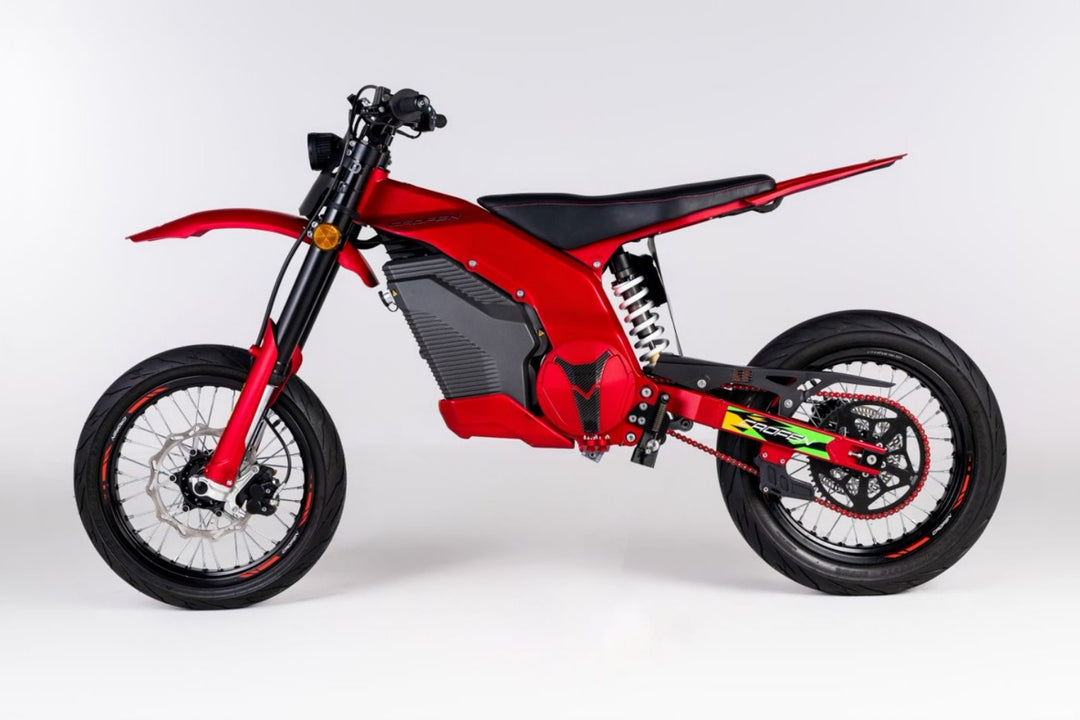 voltdrip fx explorer moto electrique rouge couleur Personnalisation extérieure